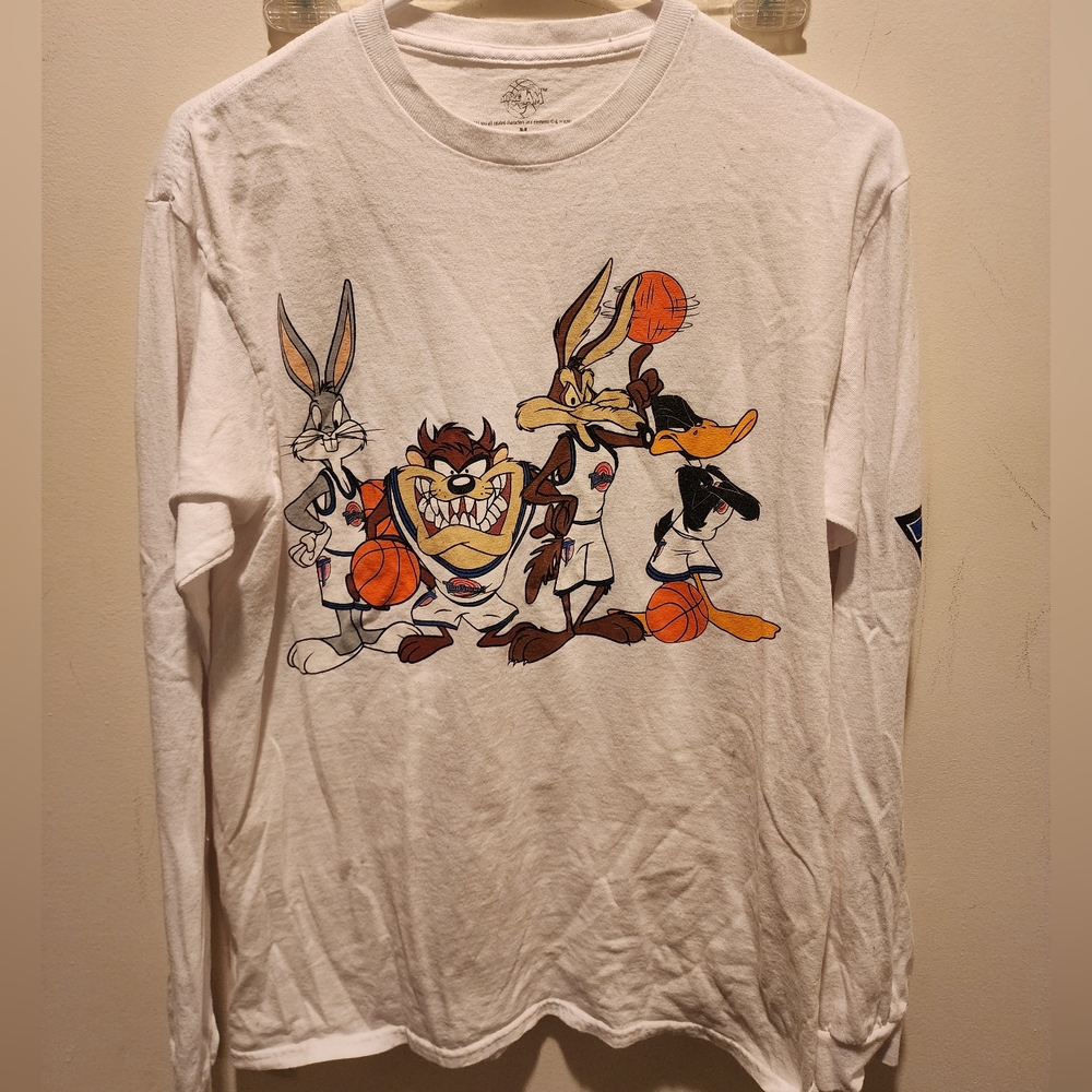 Retro Spacejam TuneSquad Long Sleeve T-shirt Mens Size Medium